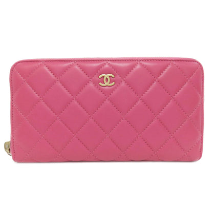 CHANEL シャネル マトラッセ ココマーク ゴールド金具 長財布（小銭入れあり） ラムスキン レディース 中古