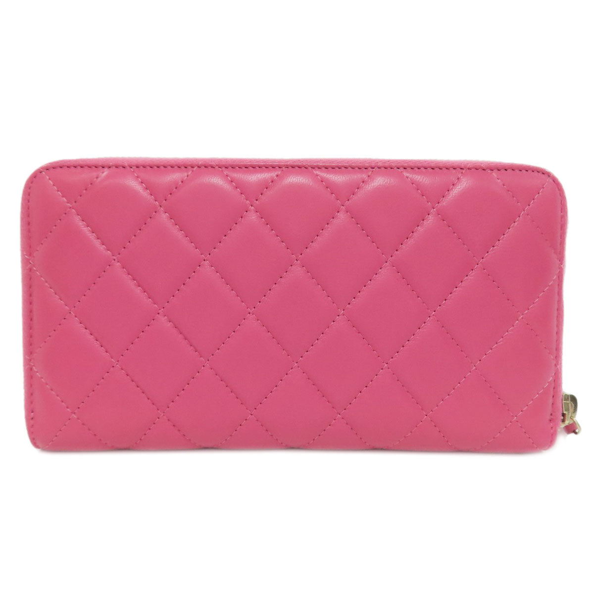 CHANEL シャネル マトラッセ ココマーク ゴールド金具 長財布（小銭入れあり） ラムスキン レディース 中古