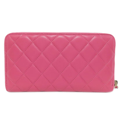 CHANEL シャネル マトラッセ ココマーク ゴールド金具 長財布（小銭入れあり） ラムスキン レディース 中古