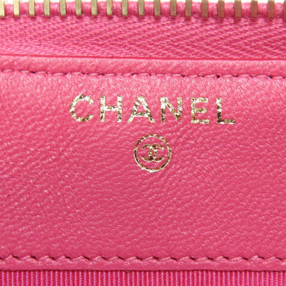 CHANEL シャネル マトラッセ ココマーク ゴールド金具 長財布（小銭入れあり） ラムスキン レディース 中古