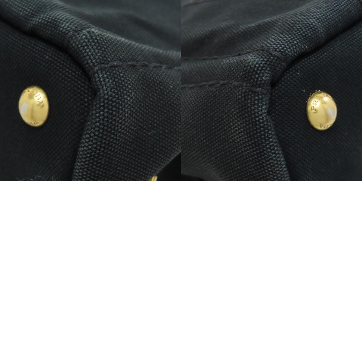 PRADA プラダ カナパミニ 2WAY ハンドバッグ キャンバス レディース 中古