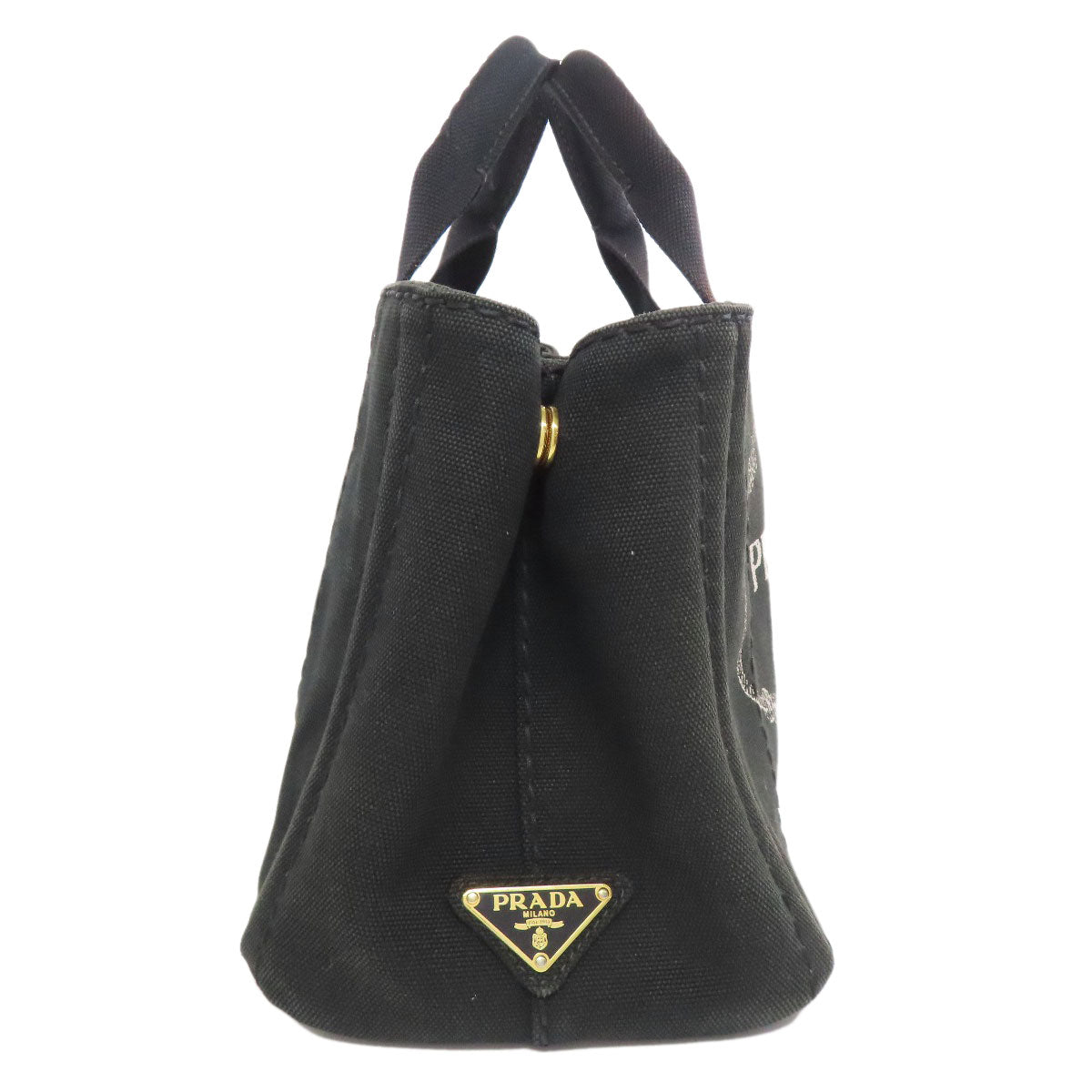 PRADA プラダ カナパミニ 2WAY ハンドバッグ キャンバス レディース 中古