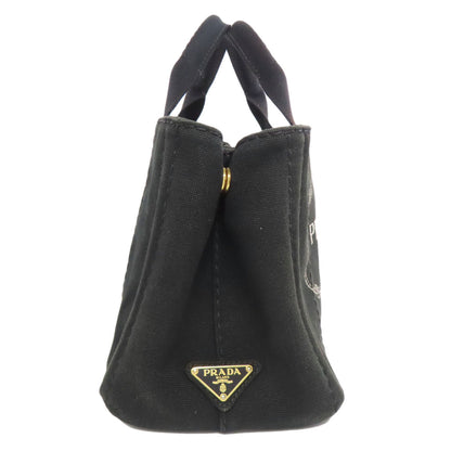 PRADA プラダ カナパミニ 2WAY ハンドバッグ キャンバス レディース 中古
