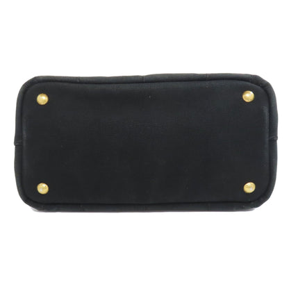 PRADA プラダ カナパミニ 2WAY ハンドバッグ キャンバス レディース 中古