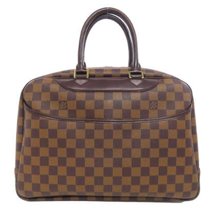 LOUIS VUITTON ルイヴィトン N47272 ドーヴィル スペシャルオーダー トートバッグ ダミエキャンバス レディース 中古