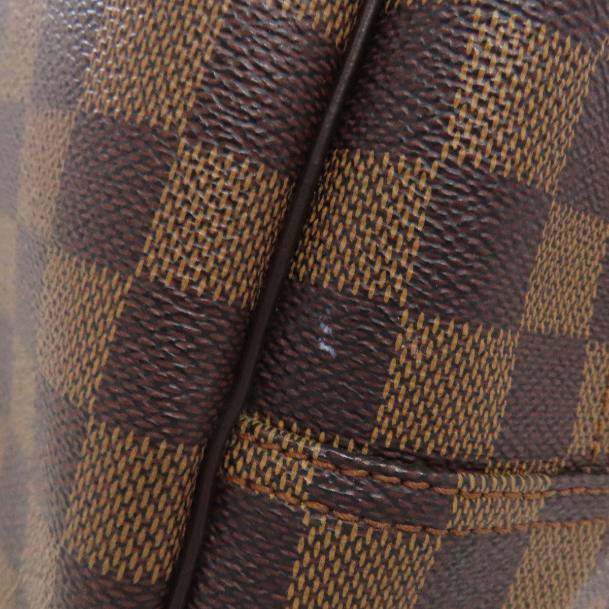 LOUIS VUITTON ルイヴィトン N47272 ドーヴィル スペシャルオーダー トートバッグ ダミエキャンバス レディース 中古