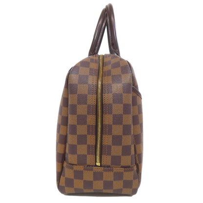LOUIS VUITTON ルイヴィトン N47272 ドーヴィル スペシャルオーダー トートバッグ ダミエキャンバス レディース 中古