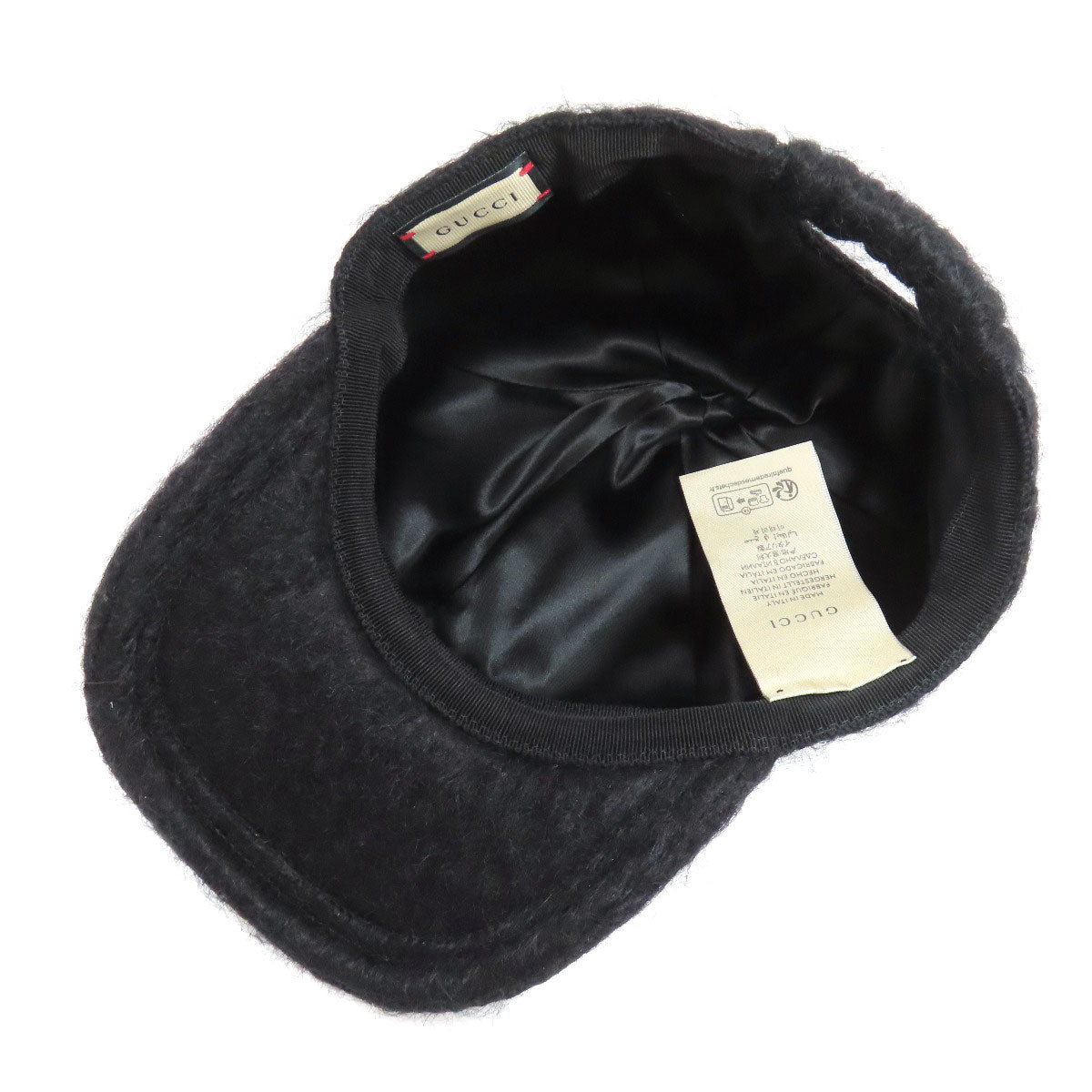 GUCCI グッチ 729349 ダブルG ベースボールキャップ 帽子 モヘヤ レディース 中古