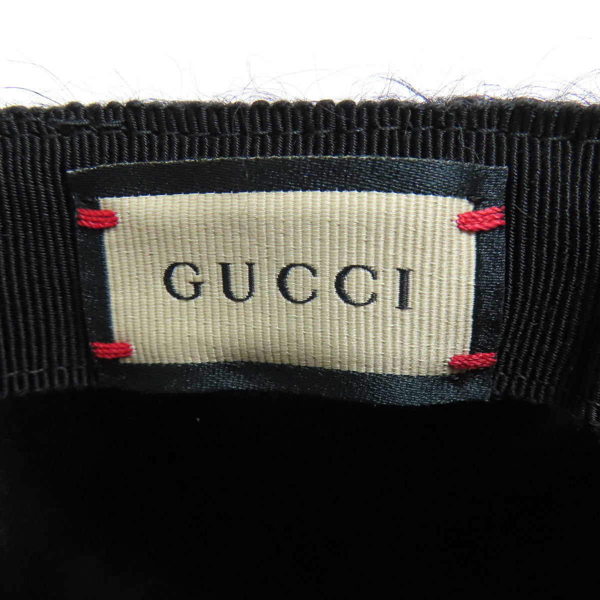 GUCCI グッチ 729349 ダブルG ベースボールキャップ 帽子 モヘヤ レディース 中古