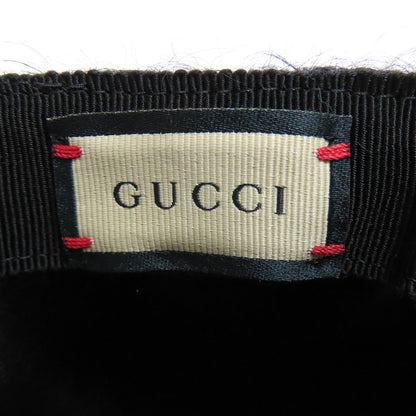 GUCCI グッチ 729349 ダブルG ベースボールキャップ 帽子 モヘヤ レディース 中古