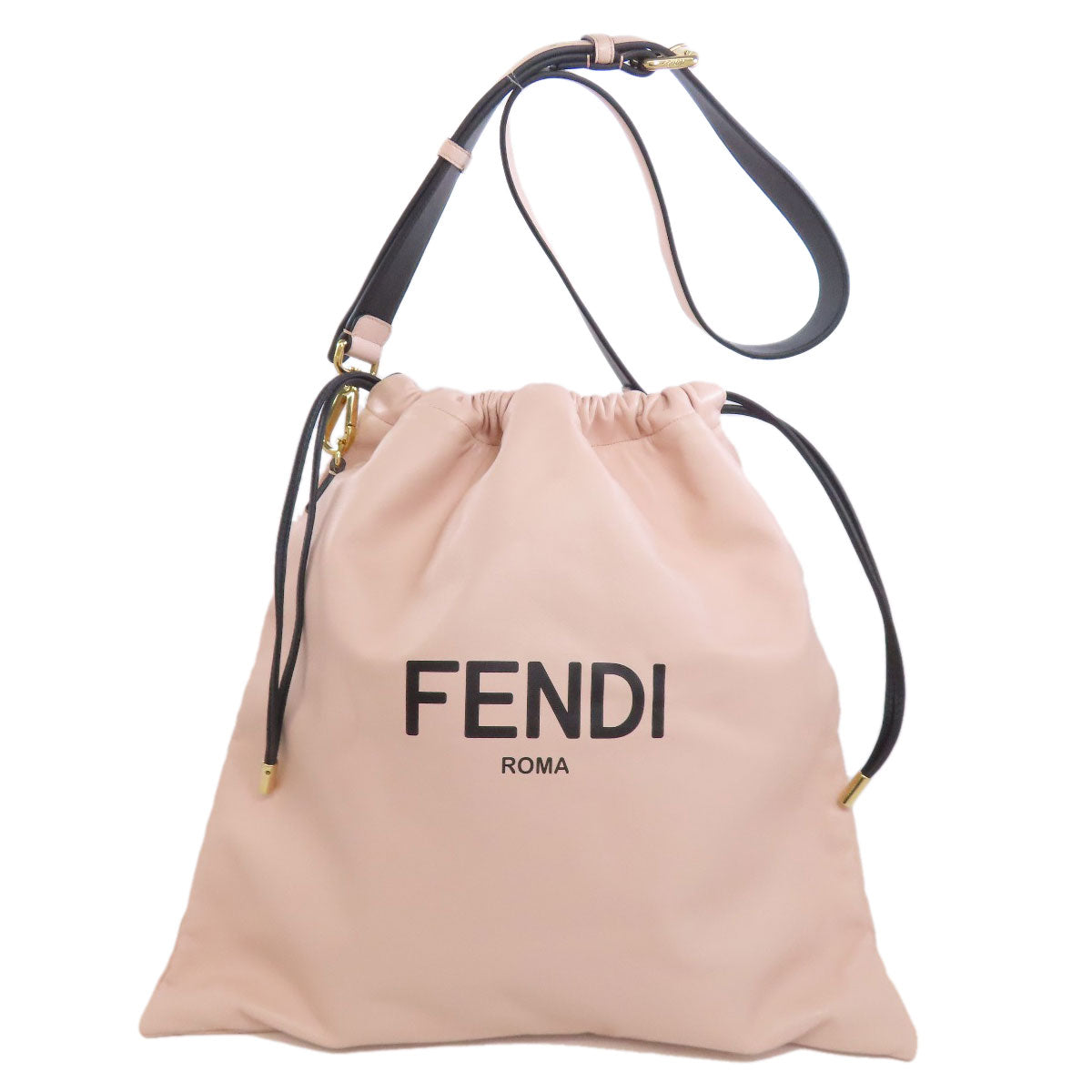 FENDI フェンディ パックスリムクラッチ ショルダーバッグ カーフ レディース 中古