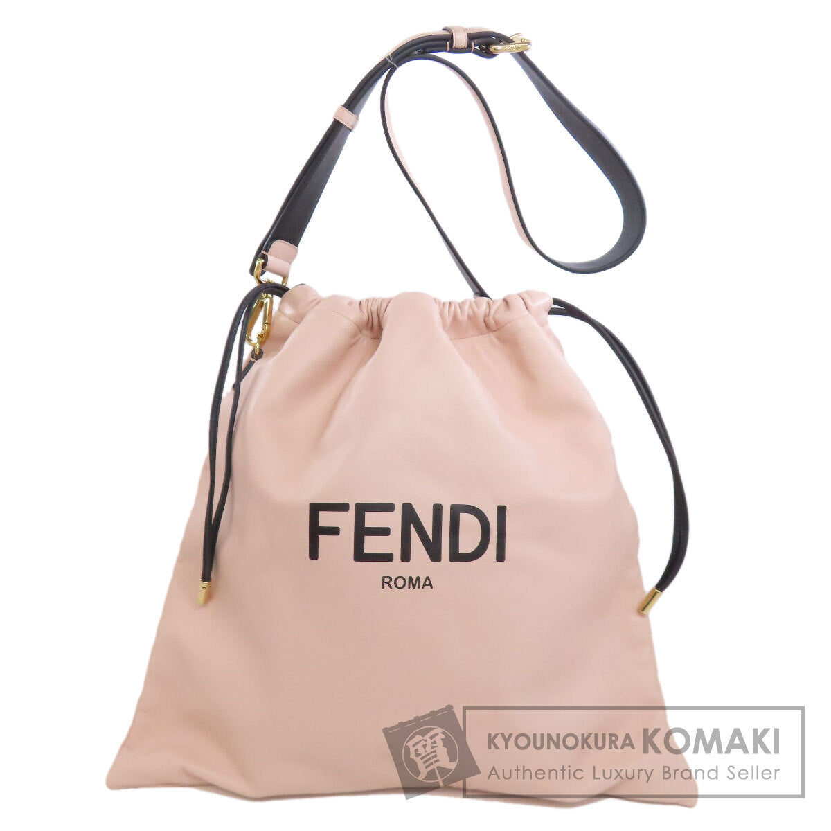 FENDI フェンディ パックスリムクラッチ ショルダーバッグ カーフ レディース 中古