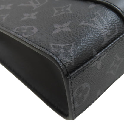 LOUIS VUITTON ルイヴィトン M46456 サックプラ・クロス ショルダーバッグ モノグラムエクリプス メンズ 中古