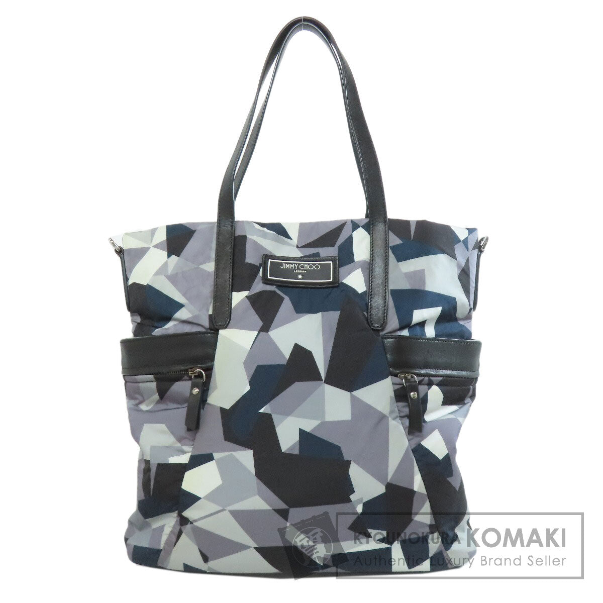 Jimmy Choo ジミーチュウ ロゴ トートバッグ ナイロン レディース 中古