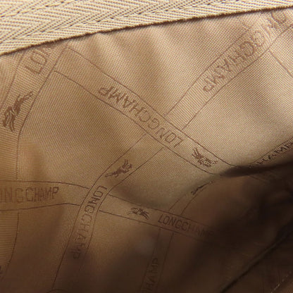 Longchamp ロンシャン ロゴ ショルダーバッグ レザー レディース 中古