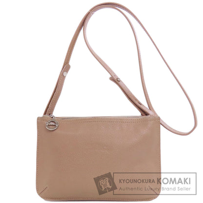 Longchamp ロンシャン ロゴ ショルダーバッグ レザー レディース 中古