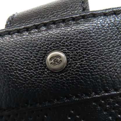 CHANEL シャネル ココマーク パンチング シルバー金具 トートバッグ カーフ レディース 中古