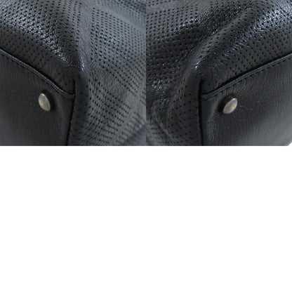 CHANEL シャネル ココマーク パンチング シルバー金具 トートバッグ カーフ レディース 中古