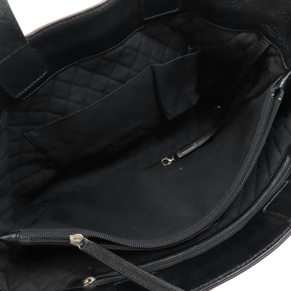 CHANEL シャネル ココマーク パンチング シルバー金具 トートバッグ カーフ レディース 中古