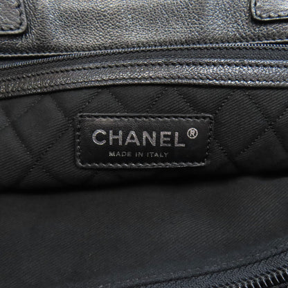 CHANEL シャネル ココマーク パンチング シルバー金具 トートバッグ カーフ レディース 中古