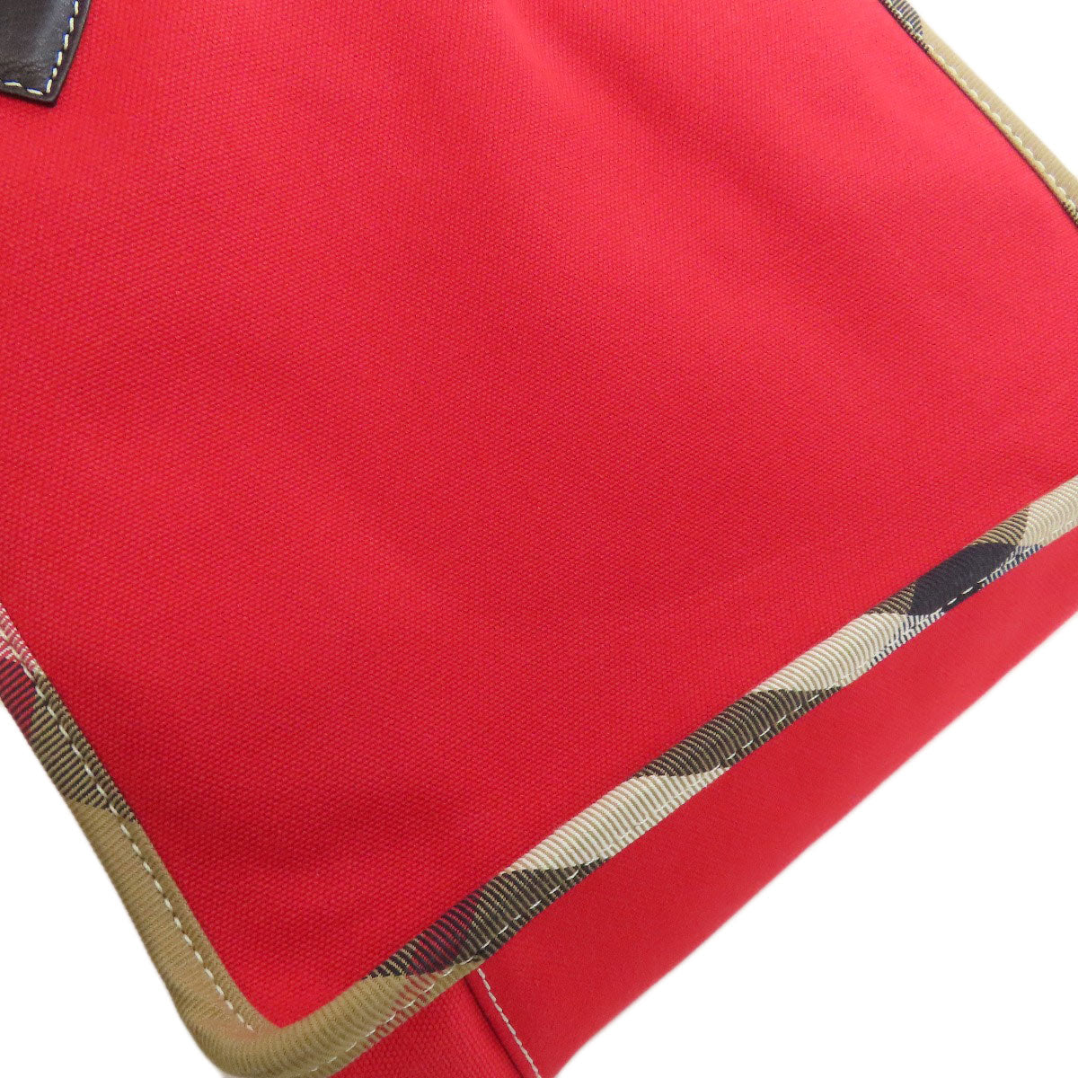 BURBERRY バーバリー ノバチェック ハンドバッグ キャンバス レディース 中古
