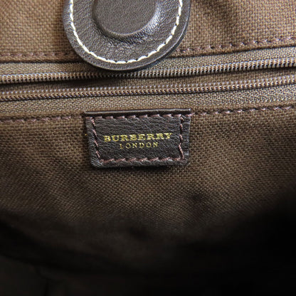 BURBERRY バーバリー ノバチェック ハンドバッグ キャンバス レディース 中古