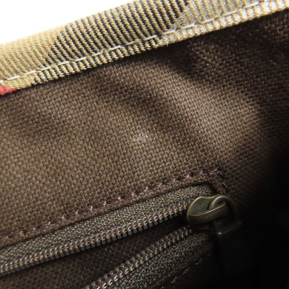 BURBERRY バーバリー ノバチェック ハンドバッグ キャンバス レディース 中古
