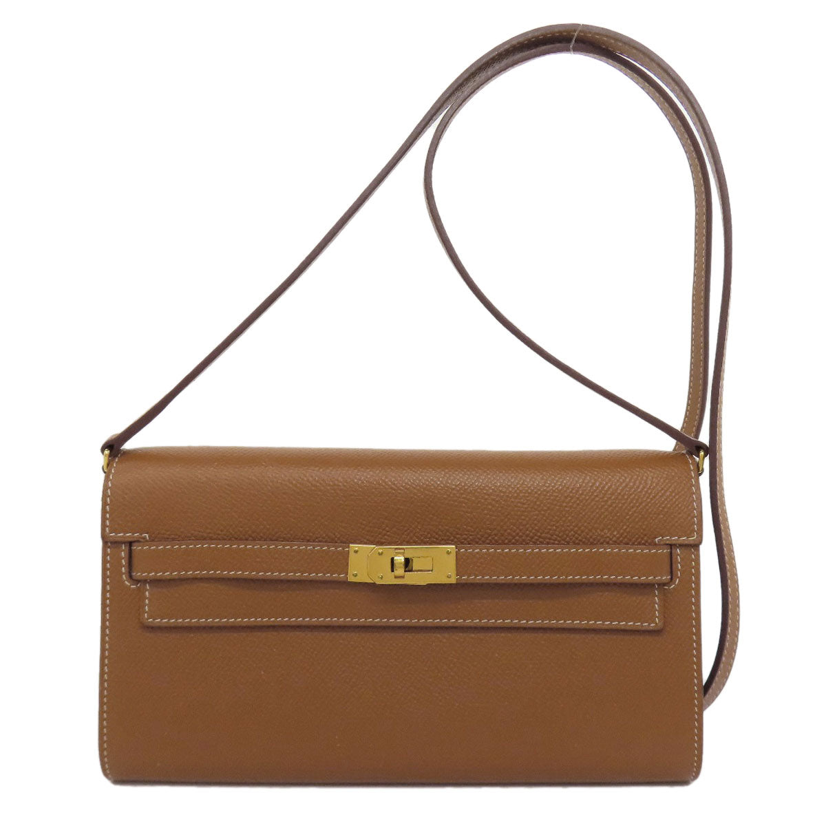 HERMES エルメス ケリートゥー・ゴー ゴールド ゴールド金具 長財布（小銭入れあり） エプソン レディース 中古