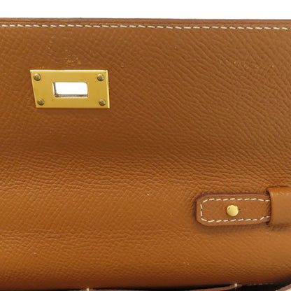 HERMES エルメス ケリートゥー・ゴー ゴールド ゴールド金具 長財布（小銭入れあり） エプソン レディース 中古