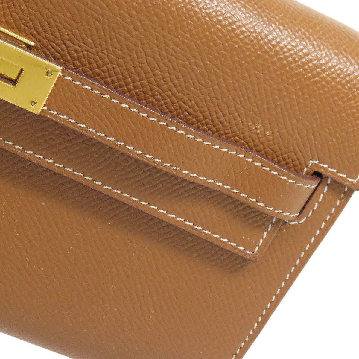 HERMES エルメス ケリートゥー・ゴー ゴールド ゴールド金具 長財布（小銭入れあり） エプソン レディース 中古
