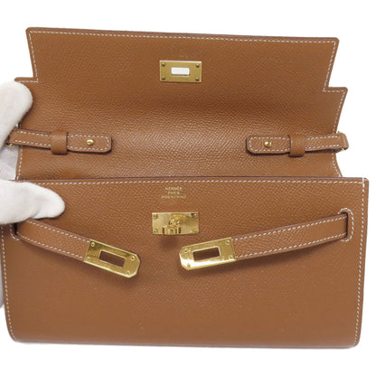 HERMES エルメス ケリートゥー・ゴー ゴールド ゴールド金具 長財布（小銭入れあり） エプソン レディース 中古