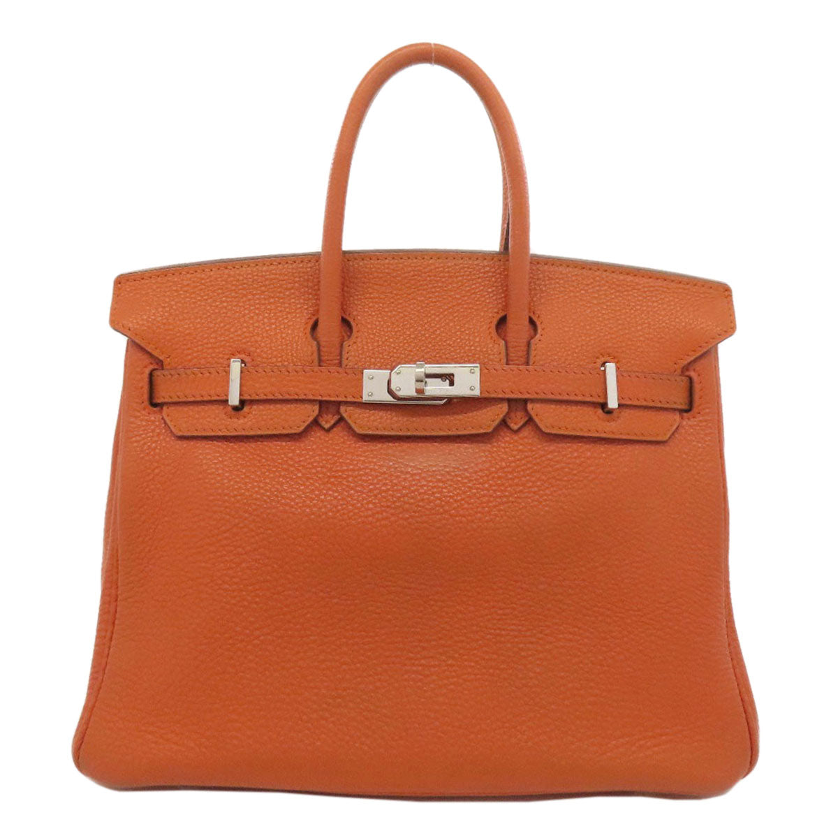 HERMES エルメス バーキン25 シルバー金具 ハンドバッグ トゴ レディース 中古