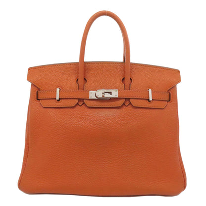 HERMES エルメス バーキン25 シルバー金具 ハンドバッグ トゴ レディース 中古