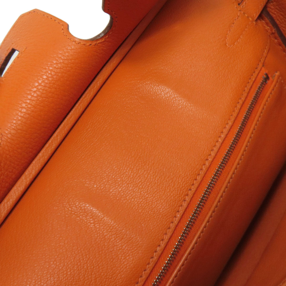 HERMES エルメス バーキン25 シルバー金具 ハンドバッグ トゴ レディース 中古