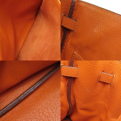 HERMES エルメス バーキン25 シルバー金具 ハンドバッグ トゴ レディース 中古