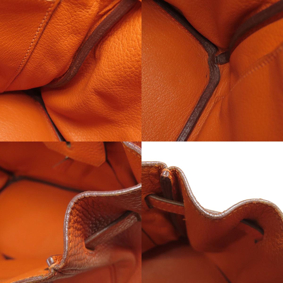 HERMES エルメス バーキン25 シルバー金具 ハンドバッグ トゴ レディース 中古