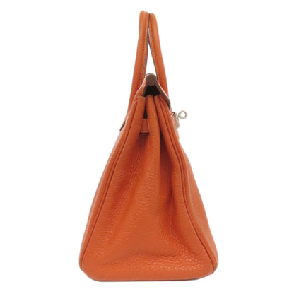 HERMES エルメス バーキン25 シルバー金具 ハンドバッグ トゴ レディース 中古