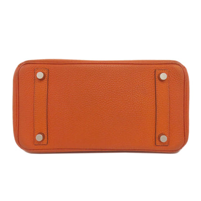 HERMES エルメス バーキン25 シルバー金具 ハンドバッグ トゴ レディース 中古
