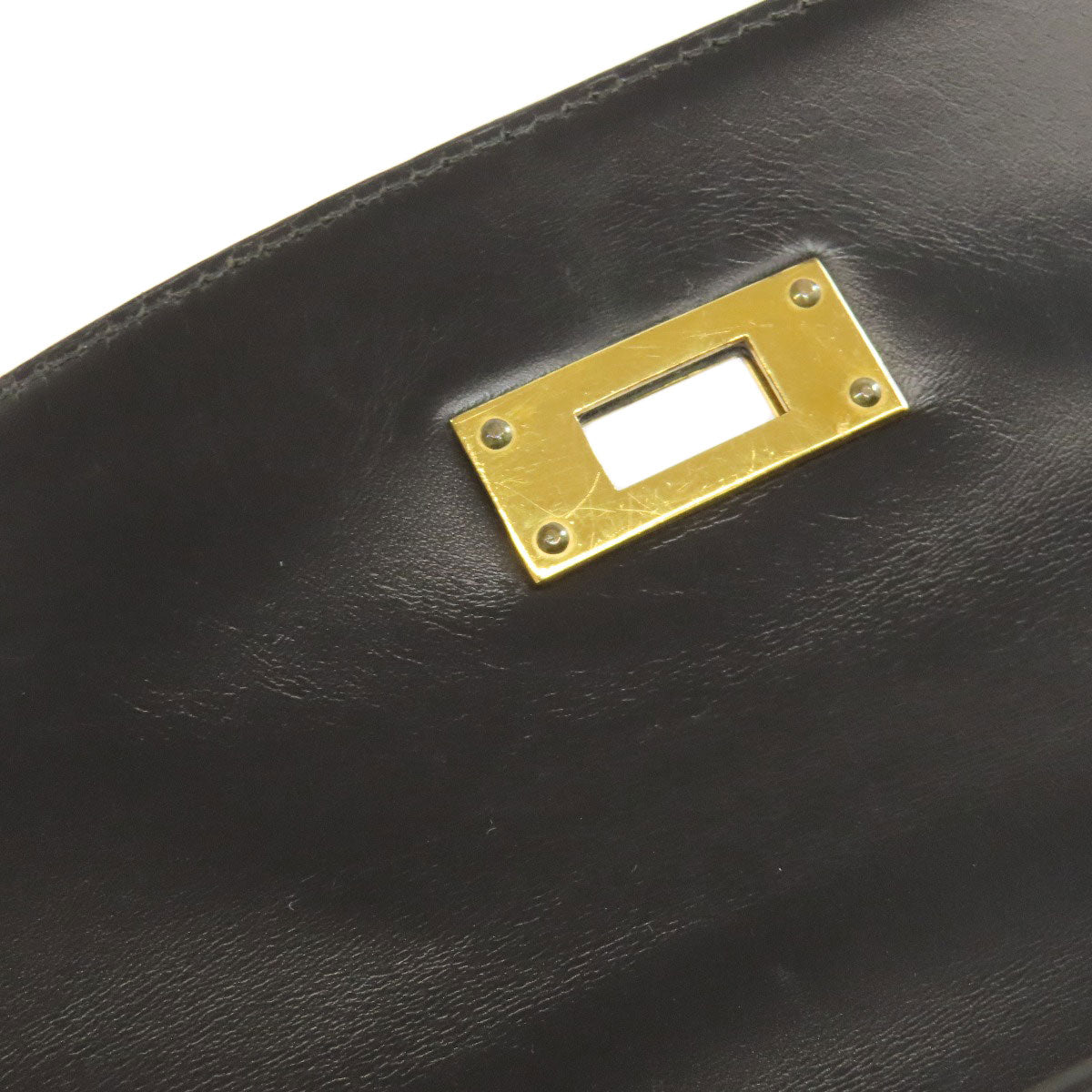 HERMES エルメス ケリー32 外縫い ゴールド金具 ハンドバッグ ボックスカーフ レディース 中古