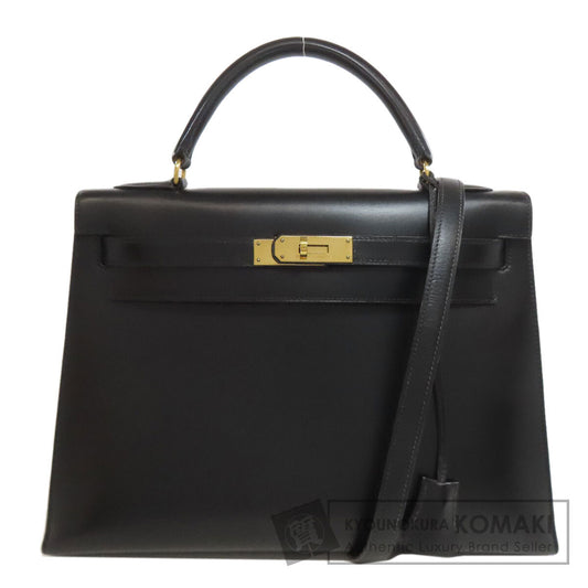 HERMES エルメス ケリー32 外縫い ゴールド金具 ハンドバッグ ボックスカーフ レディース 中古
