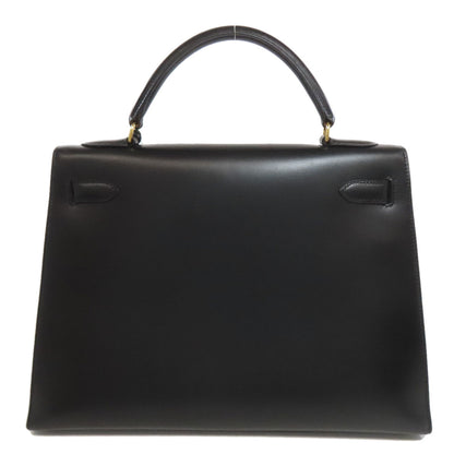 HERMES エルメス ケリー32 外縫い ゴールド金具 ハンドバッグ ボックスカーフ レディース 中古
