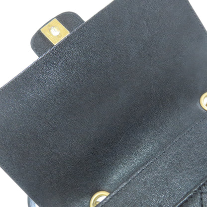 CHANEL シャネル ココマーク チェーンショルダー ゴールド金具 ショルダーバッグ カーフ レディース 中古
