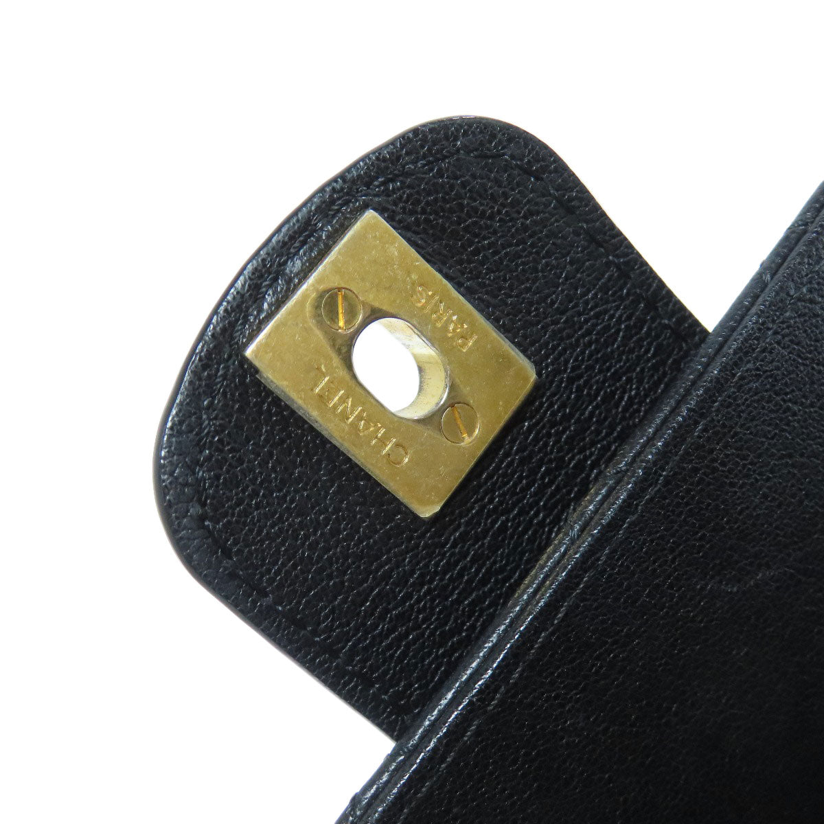 CHANEL シャネル ココマーク チェーンショルダー ゴールド金具 ショルダーバッグ カーフ レディース 中古