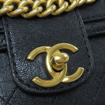 CHANEL シャネル ココマーク チェーンショルダー ゴールド金具 ショルダーバッグ カーフ レディース 中古