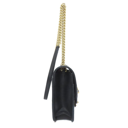 CHANEL シャネル ココマーク チェーンショルダー ゴールド金具 ショルダーバッグ カーフ レディース 中古