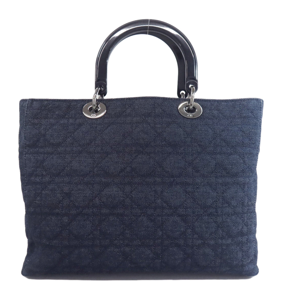 CHRISTIAN DIOR クリスチャンディオール レディディオール カナージュトート 2WAY ハンドバッグ デニム レディース 中古