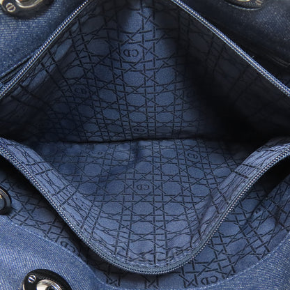 CHRISTIAN DIOR クリスチャンディオール レディディオール カナージュトート 2WAY ハンドバッグ デニム レディース 中古
