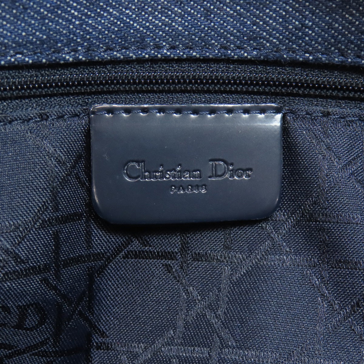 CHRISTIAN DIOR クリスチャンディオール レディディオール カナージュトート 2WAY ハンドバッグ デニム レディース 中古