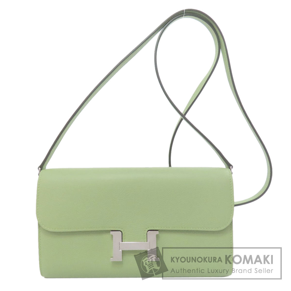 HERMES エルメス コンスタンスロング トゥー・ゴー ヴェールクリケット シルバー金具 長財布（小銭入れあり） エバーカラー レディース 中古