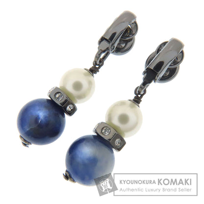 CHANEL シャネル ココマーク パール ストーン イヤリング 金属製 レディース 中古